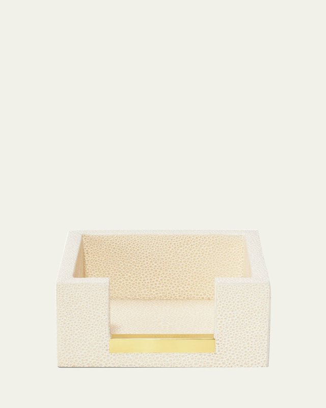 Faux Shagreen Memo Paper Holder
